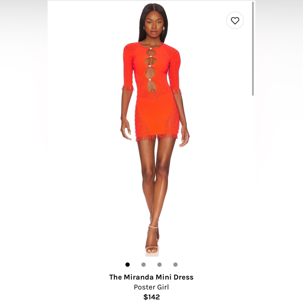 POSTER girl mini dress in hot pink